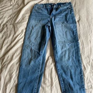 SO High Rise Light Wash Mom Jean